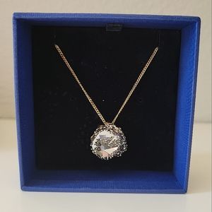 Swarovski Poison Crystal Pendant Necklace in Gold